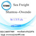 Port de Shantou LCL Consolidation à Owendo